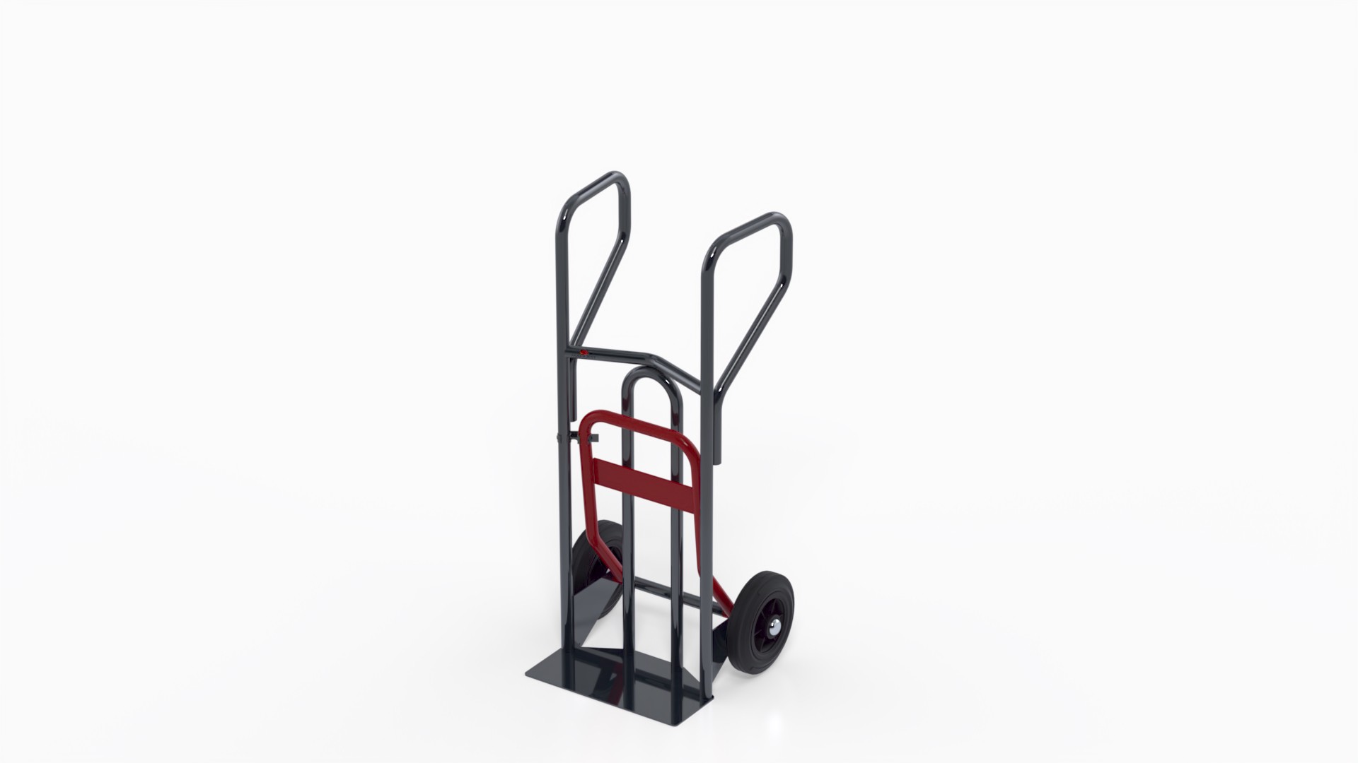 Diable ? poign?es ferm?es et bavette repliable - 400 kg