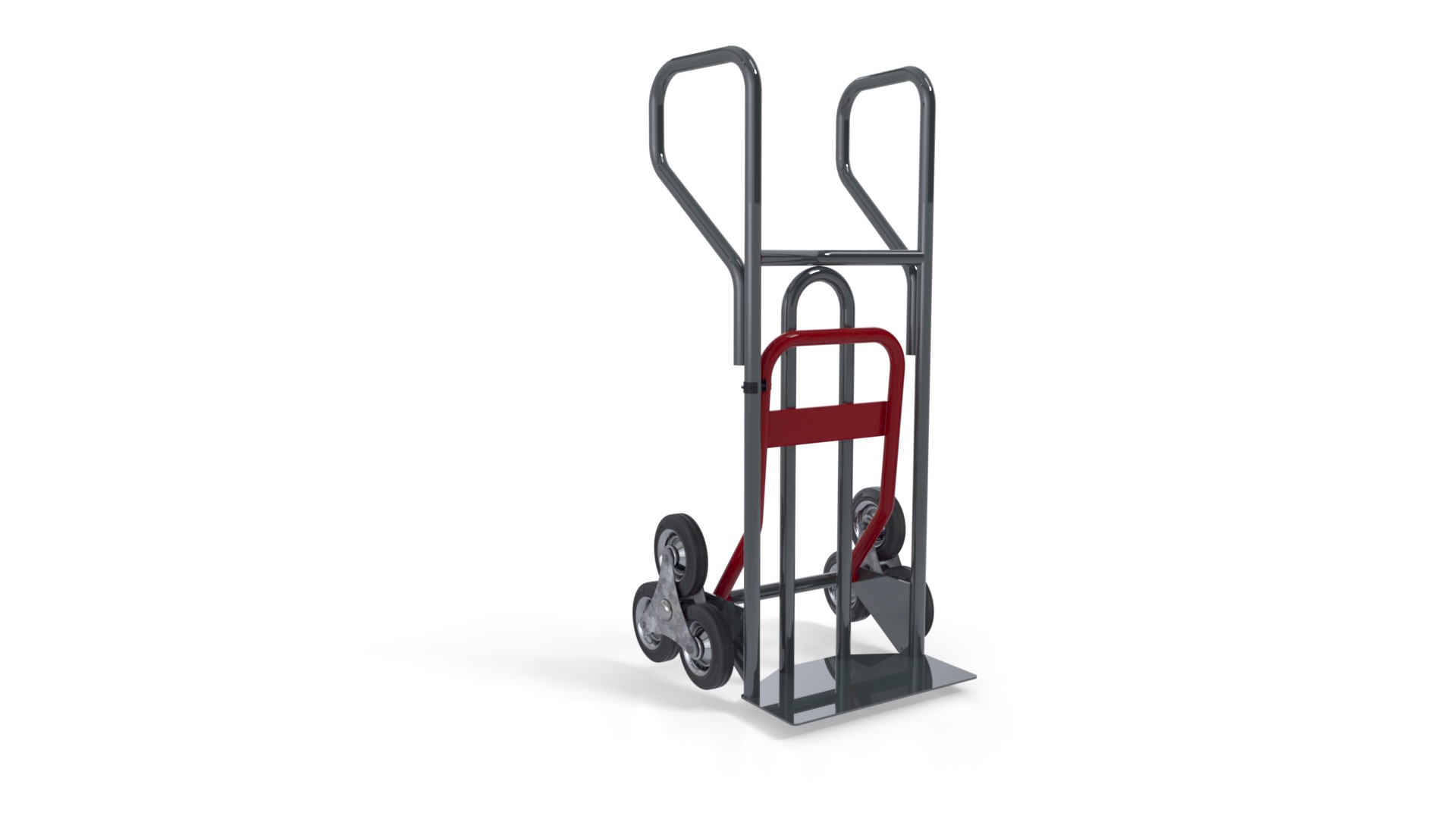 Diable ? poign?es ferm?es et bavette repliable - 400 kg