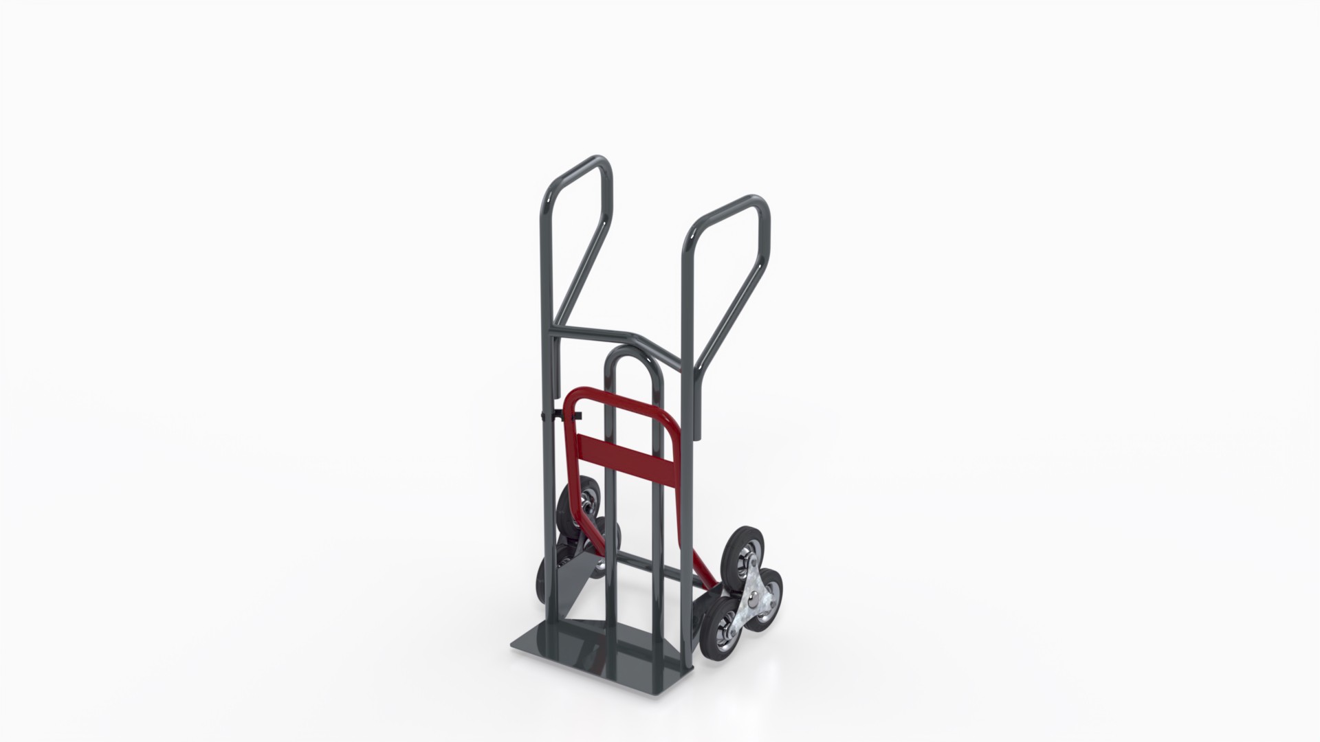 Diable ? poign?es ferm?es et bavette repliable - 400 kg