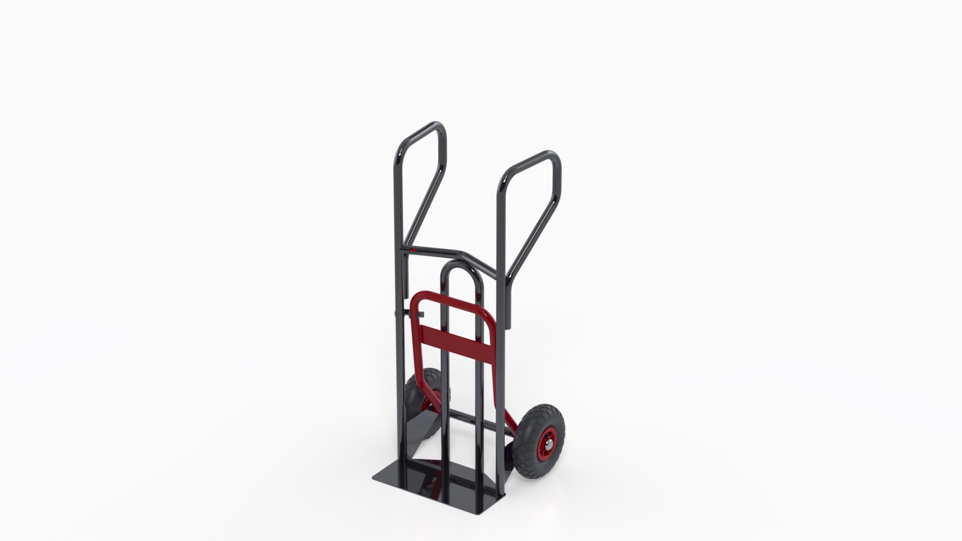 Diable ? poign?es ferm?es et bavette repliable - 400 kg