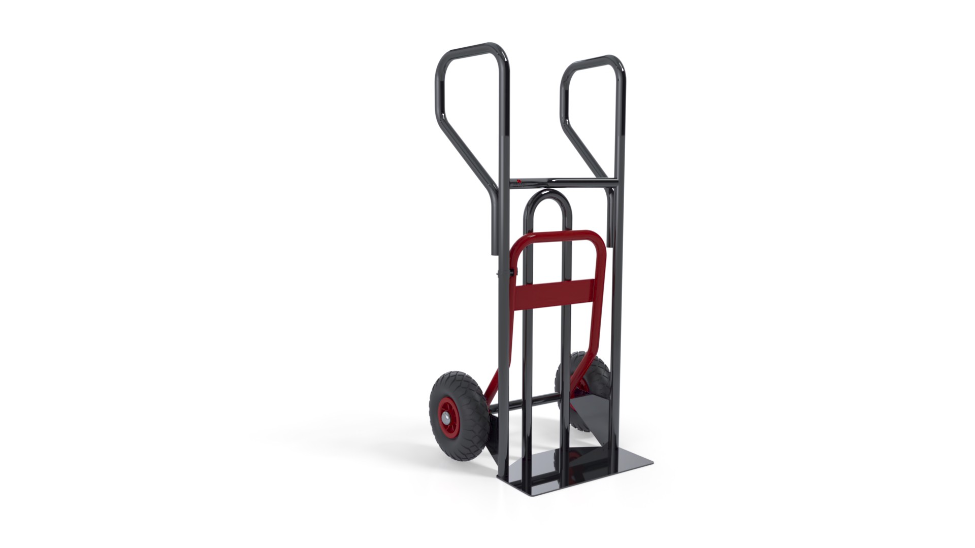 Diable ? poign?es ferm?es et bavette repliable - 400 kg