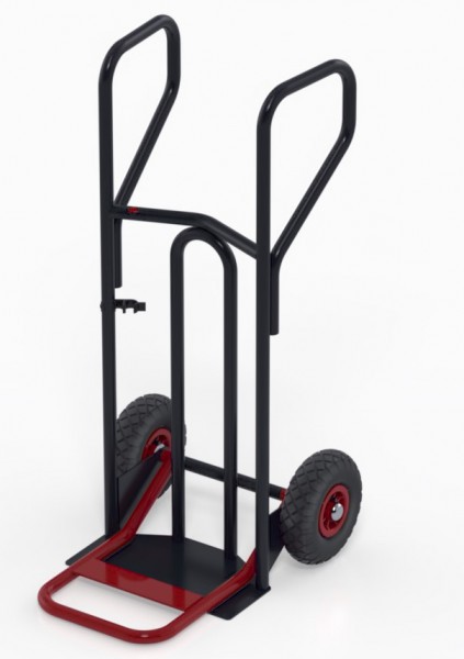 Diable ? poign?es ferm?es et bavette repliable - 400 kg