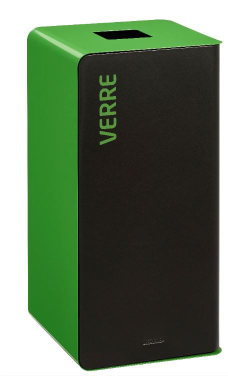 Borne de tri sélectif grise 40L CUBATRI - ROSSIGNOL