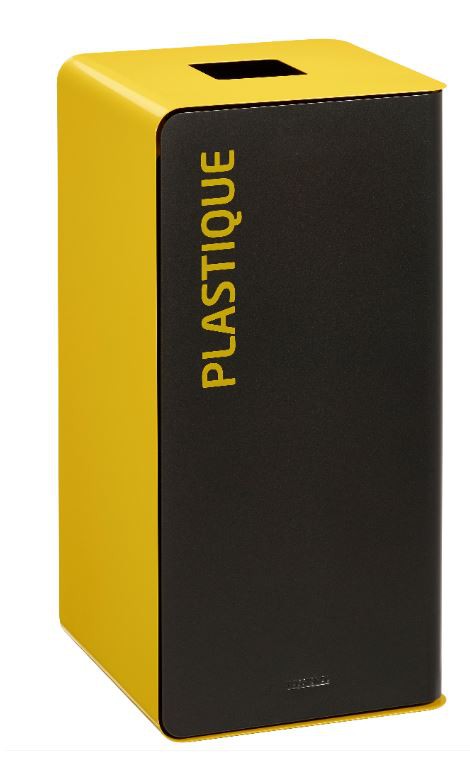 Borne de tri sélectif grise 40L CUBATRI - ROSSIGNOL