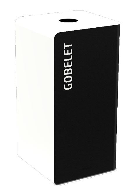 Borne de tri sélectif grise 40L CUBATRI - ROSSIGNOL