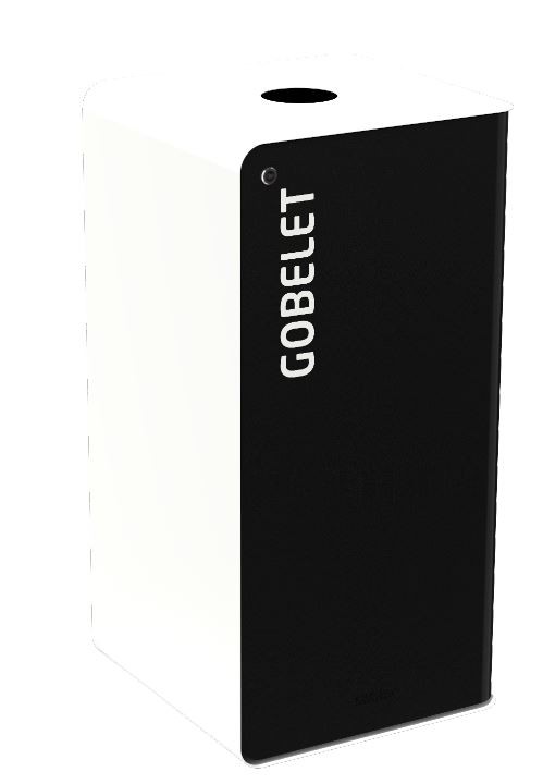 Borne de tri sélectif grise 40L CUBATRI - ROSSIGNOL