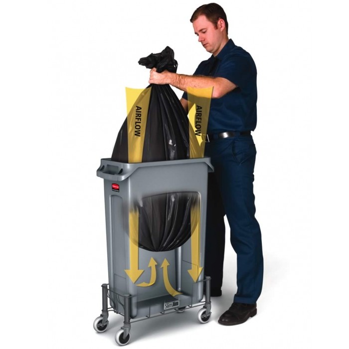 Collecteur Slim Jim Rubbermaid 87 litres