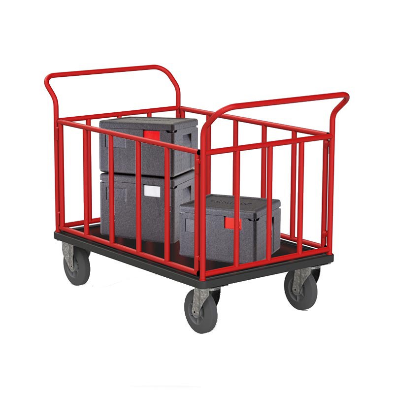 Chariots 4 c?t?s tubulaires - 500 kg