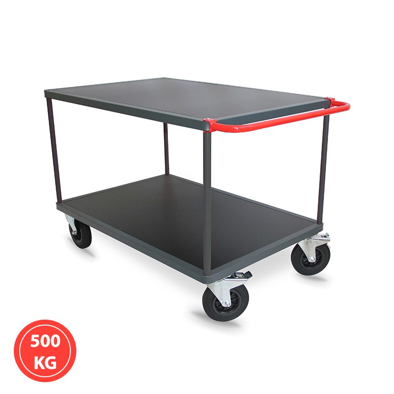 Servante 2 plateaux bois - 300 et 500 kg