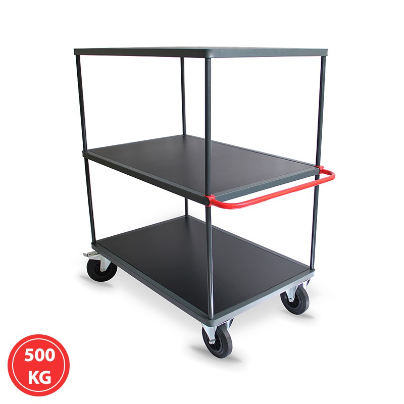 Servante 3 plateaux hauts - 300 et 500 kg