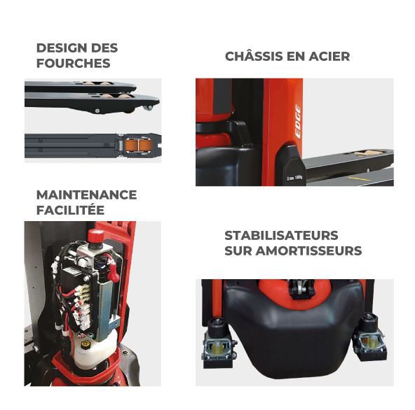 Transpalette électrique 1500kg - Économique & Pratique