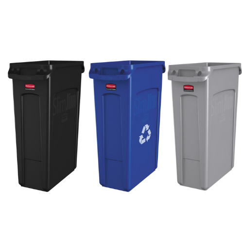 Collecteur Slim Jim Rubbermaid 87 litres