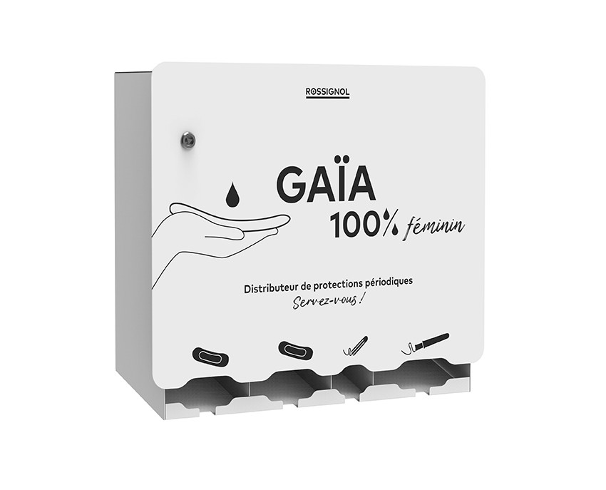 GAIA Distributeur de protections périodiques Blanc