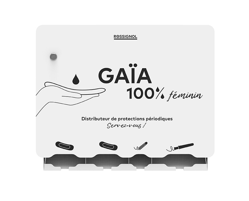 GAIA Distributeur de protections périodiques Blanc