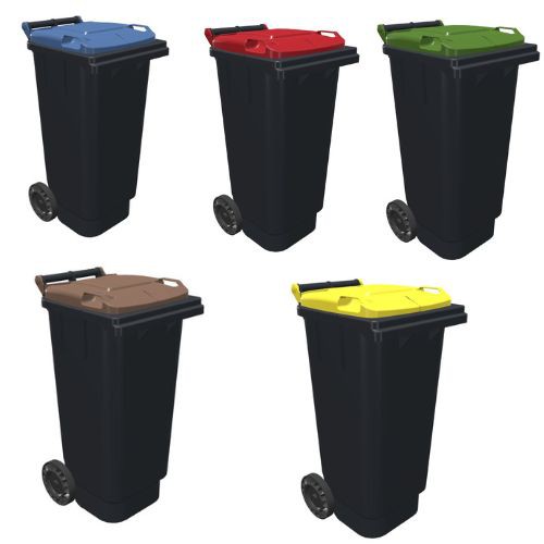 Conteneur poubelle bicolore SULO - 80 litres