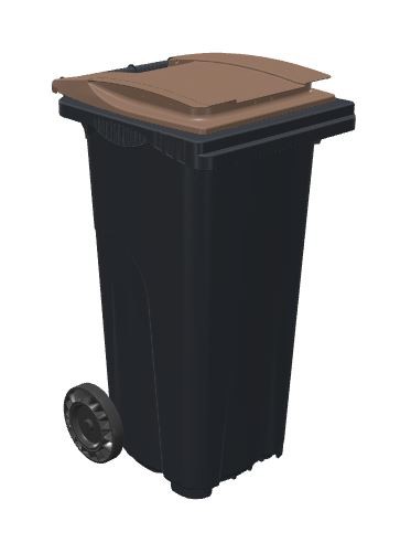 Conteneur poubelle bicolore SULO - 120 litres