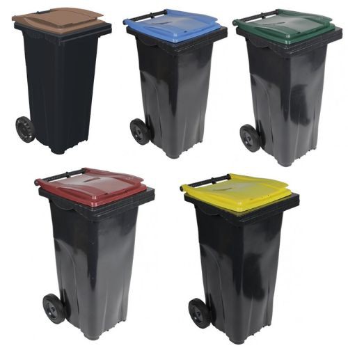 Conteneur poubelle bicolore SULO - 120 litres