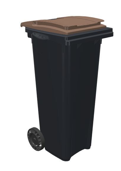 Conteneur poubelle bicolore SULO - 140 litres