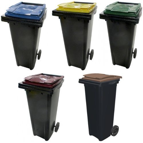 Conteneur poubelle bicolore SULO - 140 litres