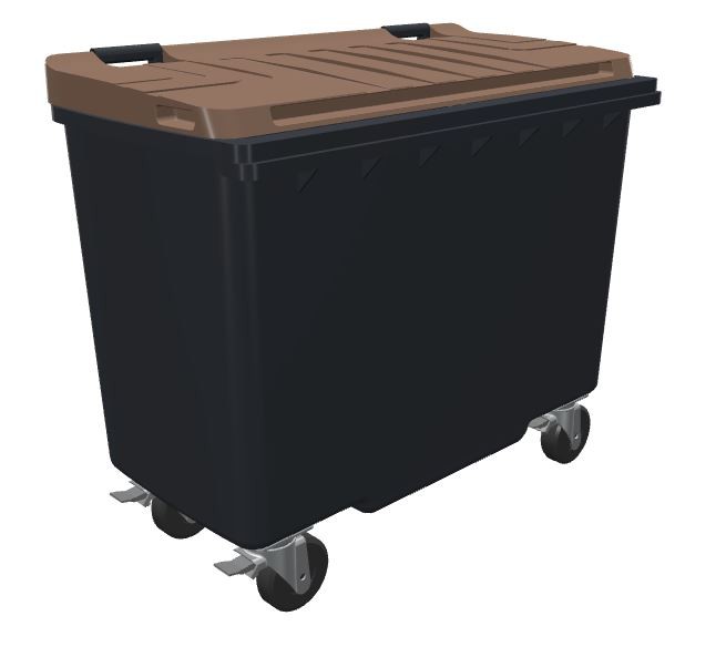 Conteneur poubelle bicolore SULO - 500 litres