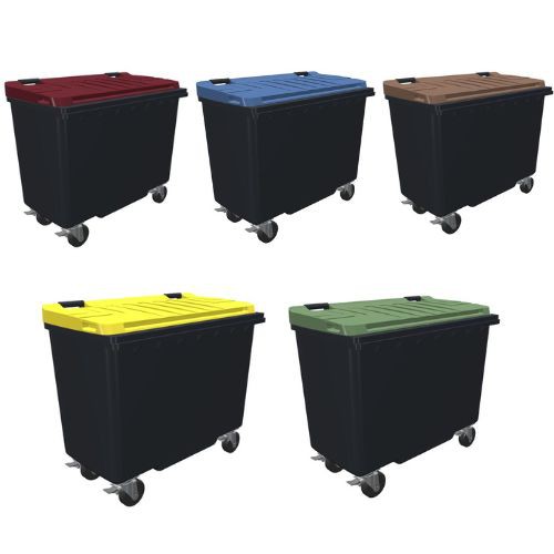 Conteneur poubelle bicolore SULO - 500 litres