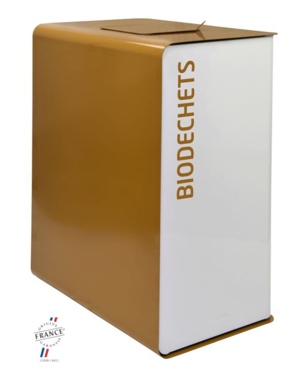 Borne de tri sélectif biodéchets – 2x20L