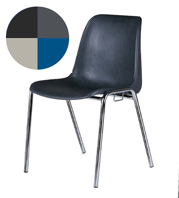 Chaise coque en plastique M4 – Avec accroche
