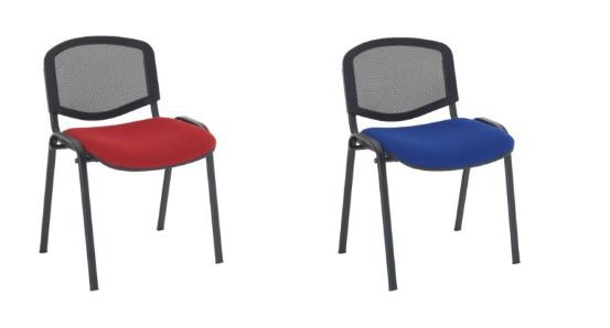 Chaise de réunion en tissu et résille – M2