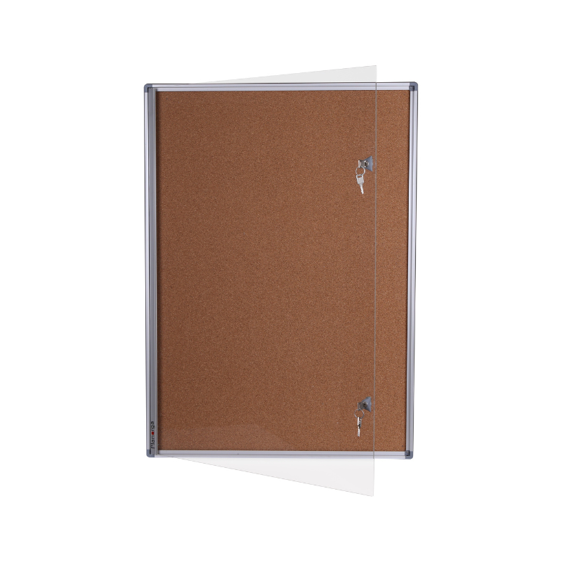 Vitrine d affichage interieur extra plate 27mm d epaisseur fond liege