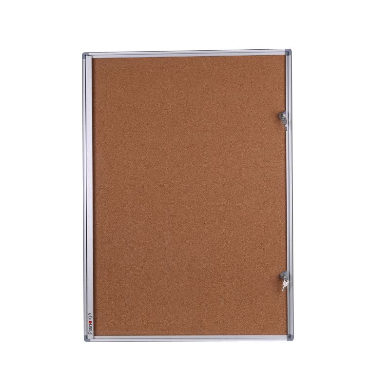 Vitrine d affichage interieur extra plate 27mm d epaisseur fond liege