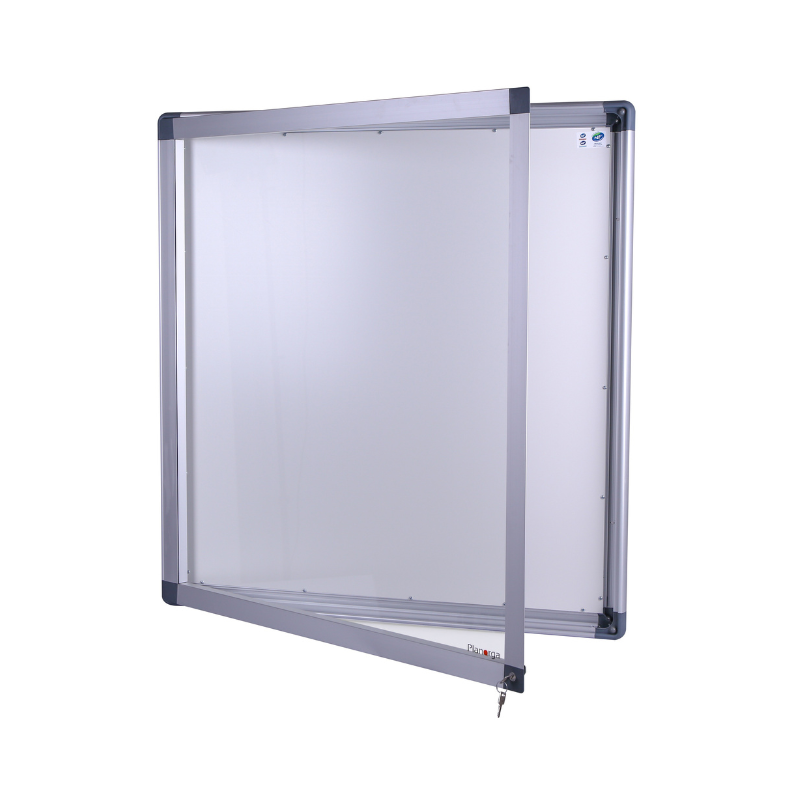 Vitrine d affichage interieur verre trempe NF Aludra