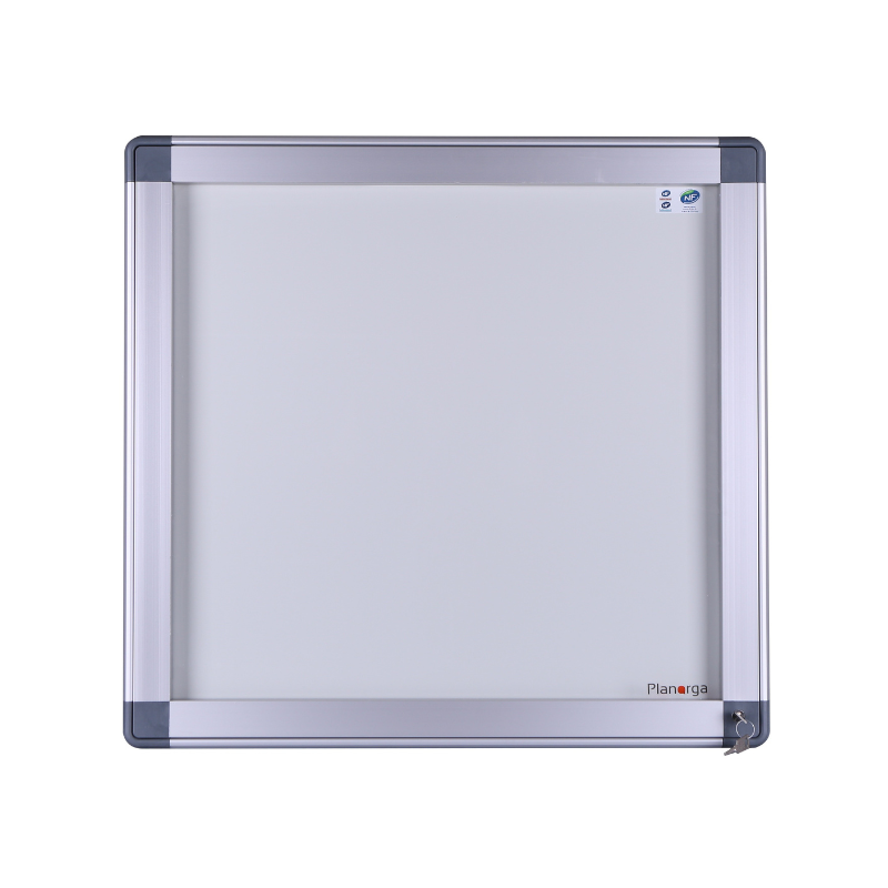 Vitrine d affichage interieur verre trempe NF Aludra