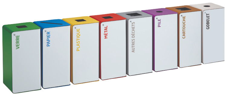 Borne de tri selectif 75L