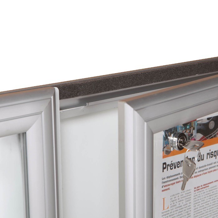 Vitrine d'extérieur REVERSO double porte securit