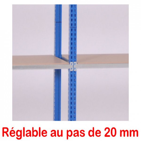 Rayonnage metallique pour archives - hauteur 2000 mm