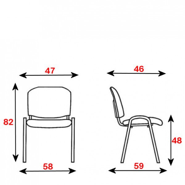 Chaise Empilable - Avec assise mousse confortable