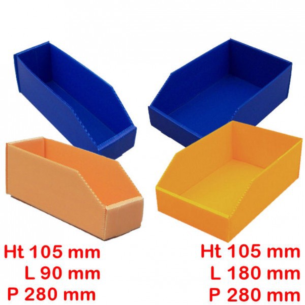 Bac à bec polypropylène Eco - Profondeur 280 mm