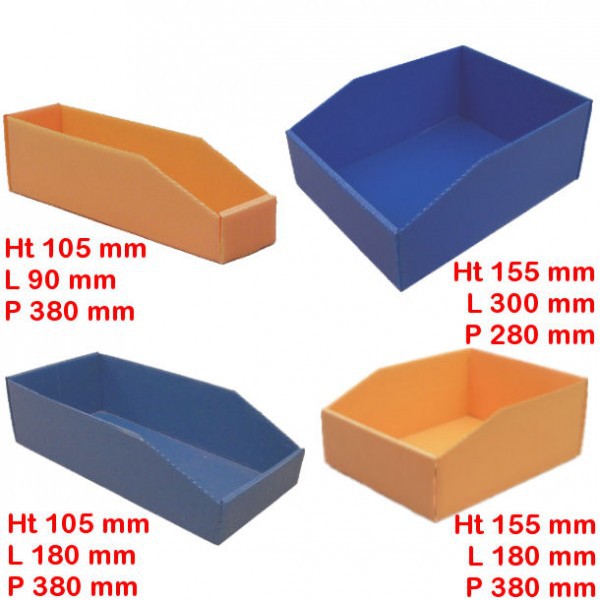 Bac à bec polypropylène Eco - Profondeur 280 mm