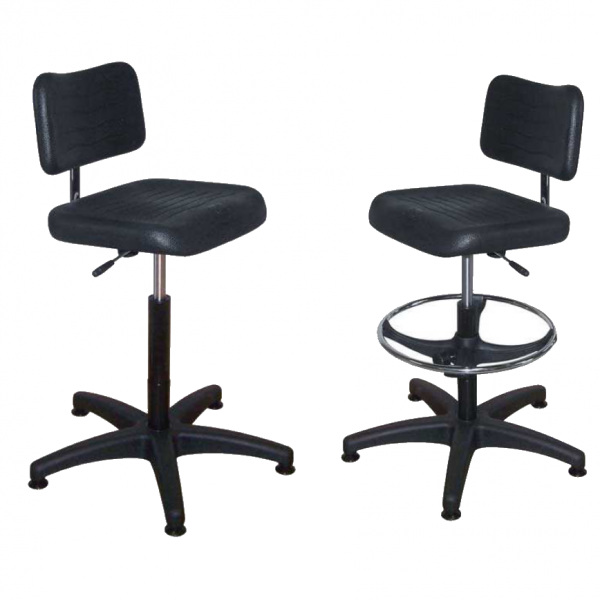 Chaise d'atelier à hauteur réglable - Pratique & Confortable