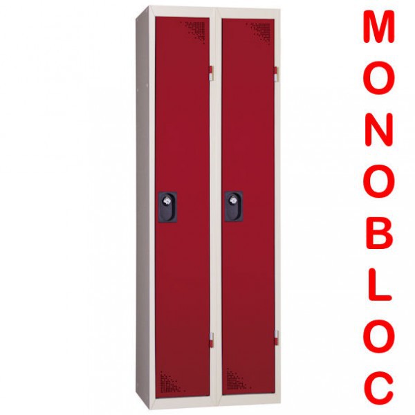 Vestiaire industrie propre monobloc 2 cases