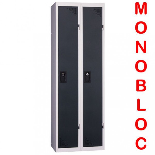 Vestiaire industrie propre monobloc 2 cases