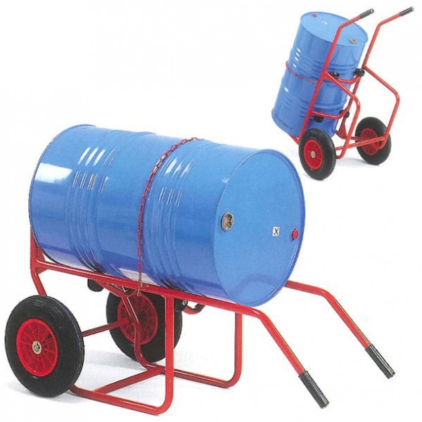 Diable chariot pour fut metallique