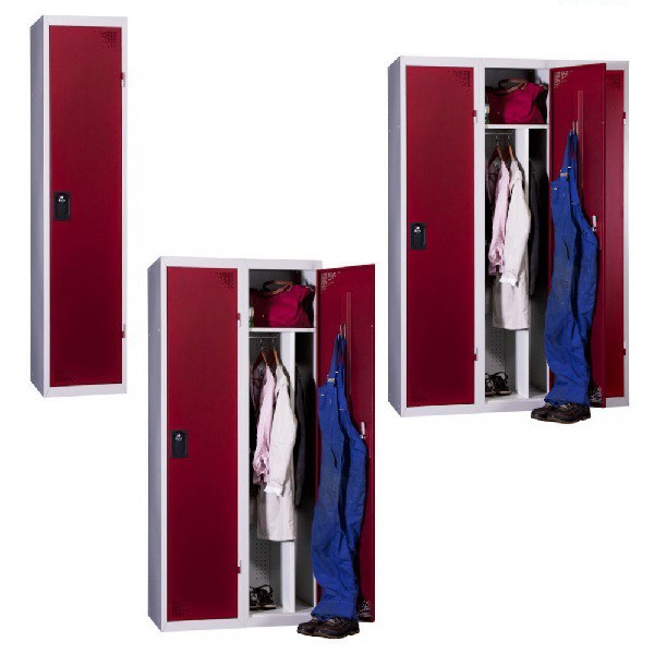 Vestiaire industrie salissante 1 case monobloc