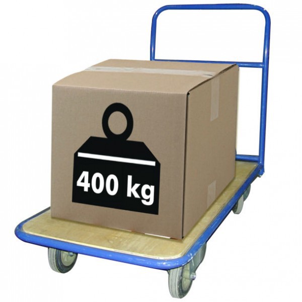 Chariot de manutention 1 dossier tubulaire - 400 kg